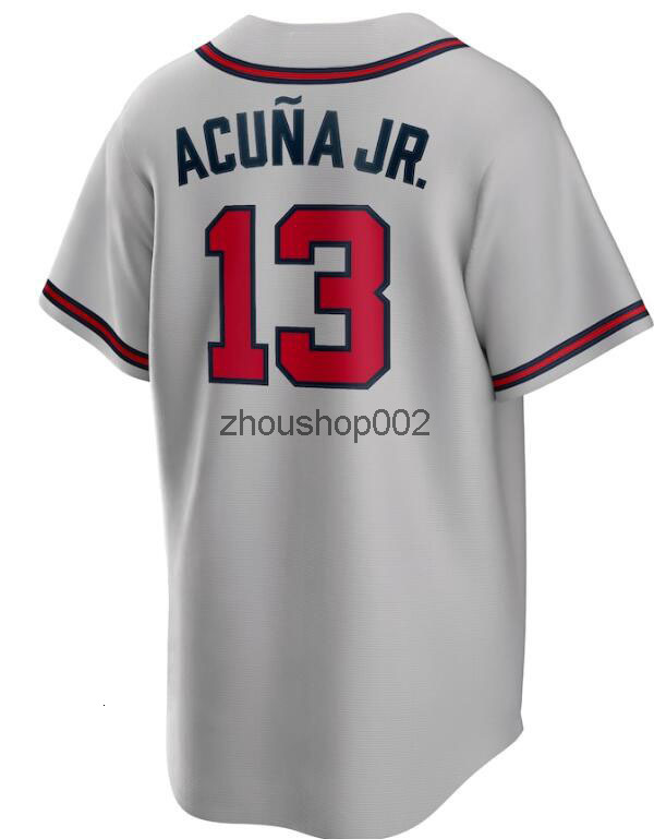 2025 Custom City Jersey 13 Ronald Acuna Jr 27 Austin Riley Matt Olson Harris II Spencer Strider Walle n Ozzie Albies Jones Rosario Baseball Jerseys