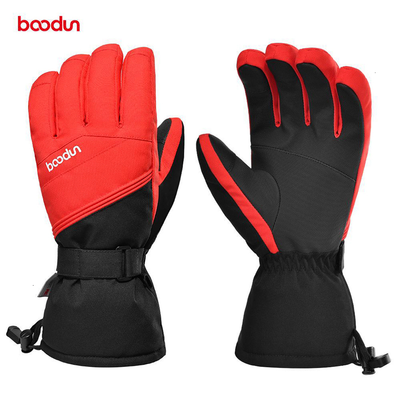 Sports Gloves Boodun Professional Ski Touch Screen Fleece Winter Warm Snowboard Waterproof Motorcycle Thermal Snow gloves 230821
