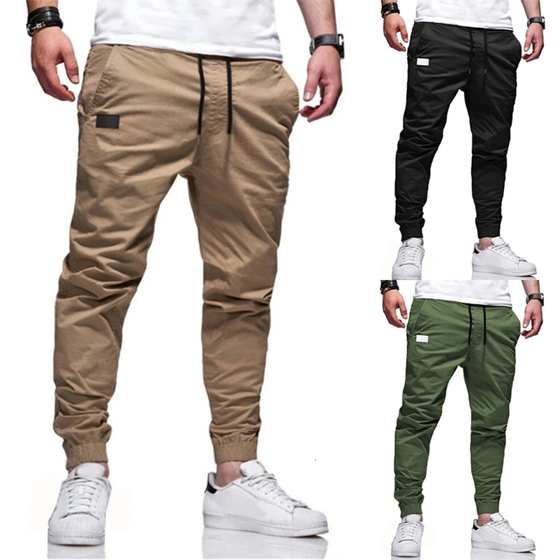 Men's Pants Spring Autumn Men Pants Harem Joggers Pants Male Trousers Mens Joggers Solid Multi-pocket Pants Hip Hop Sweatpants 230504