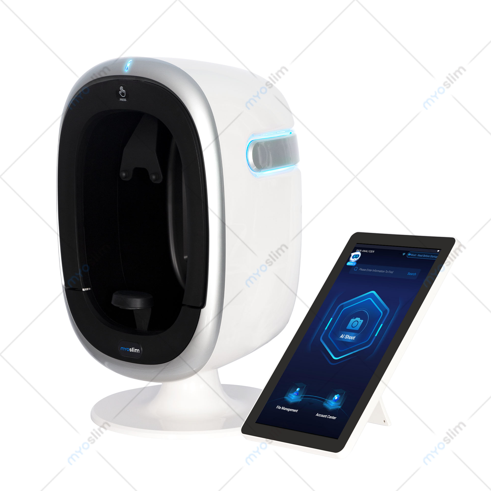 AISIA O1 3D AI Facial Skin Analyzer Detection Skin Problem Diagnosis 8 Spectrum Professional Analysis Beauty Salon Equipment Skin Diagnosis System Sal