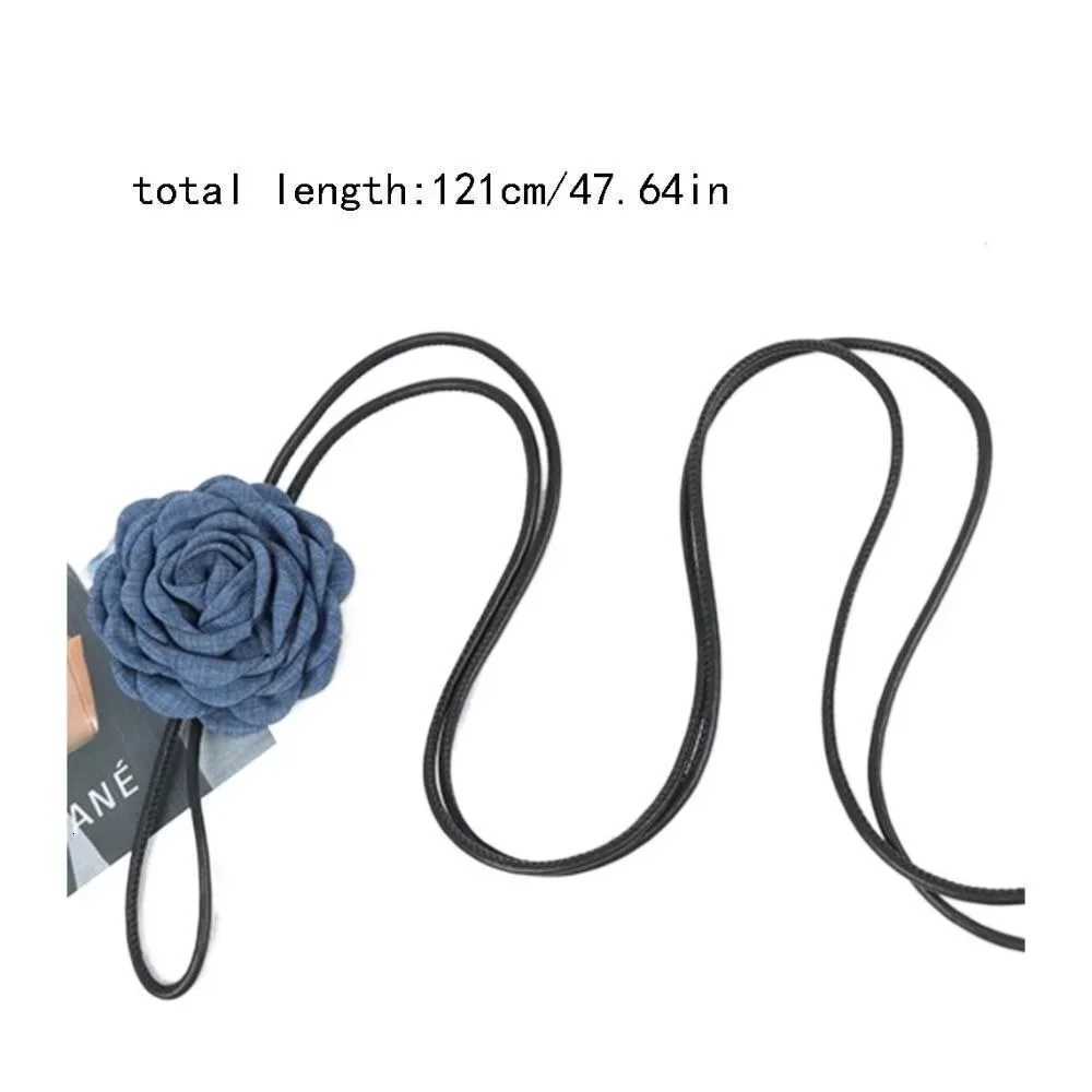 Fashion New French Style Chiffon Floral Waist Belt Retro Vintage Heart Waistband HighEnd Rope Decoration For Women D250924
