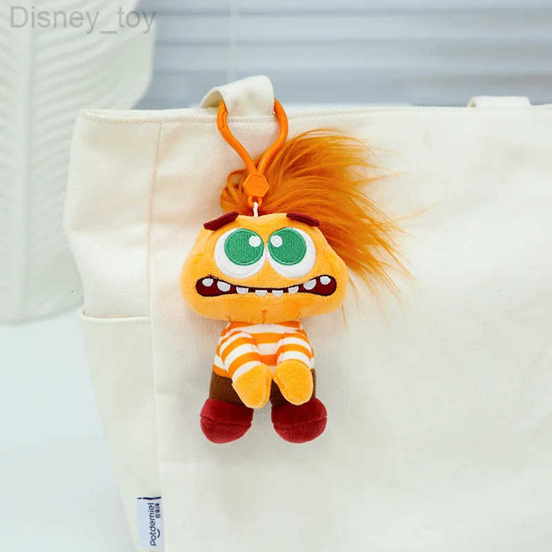 Disney Inside Out 2 Doll Keychains Anime Anxiety Anger Fear toy figurine Key Ring Bags Pendant Decor Kid Classic Toys Hot sales H250924