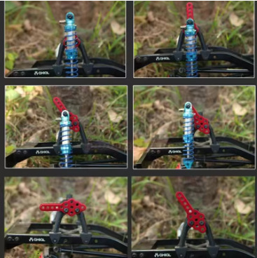 Aluminium Metal Shock Absorber Mount Adjust Height Angle Stand for 1/10 RC Crawler Axial SCX10 90046 90047 D90 D110 Upgrade Part