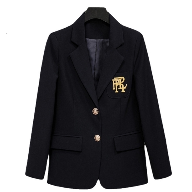Women's Suits Blazers Blazers Feminino for Traf Woman High-End Letter Embroidered Suit Tops Temperament Elegant Business Zevity Women's Clot
