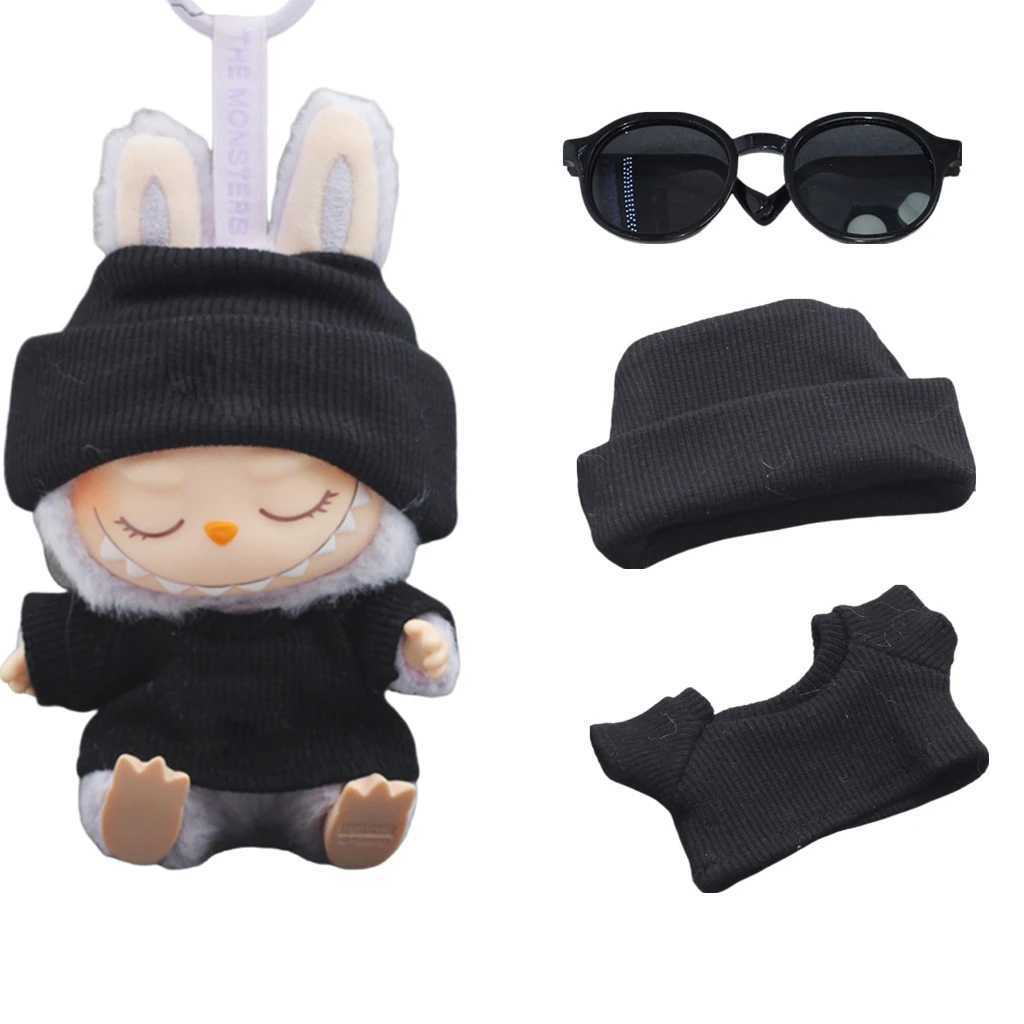 Mini Labubu DollS Clothes Outfit Accessories For Ropa Labubu Idol 10cm cotton doll 16 BJD Canva Backpack Glasses Hat Clothing C250924
