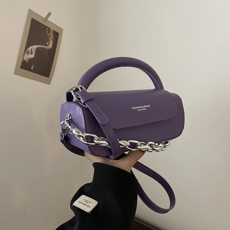 Pu Solid Thread Fashion TopHandle Bags Flap Buckle High Quality Shoulder Crossbody Bag for Women Bolsa 240802