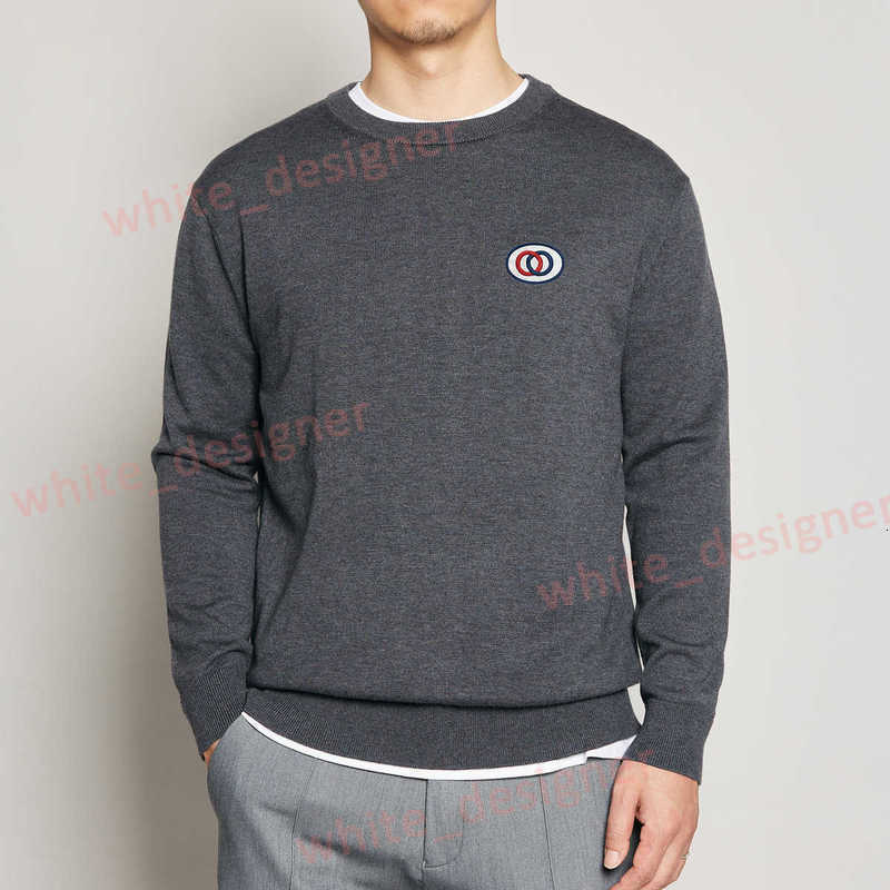 Designer Men's Sweaters Men's Round Neck Thin Knit Sweater 2025 Autumn New Basic Base Sweater for Men