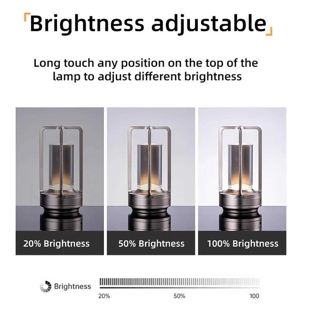 Crystal Lamp Plastic Bedside Table Bedroom Led Touch Table Lamp Restaurant Decoration Atmosphere Night Light C251115