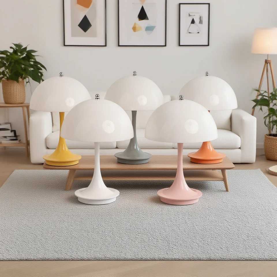 Dimmable Table Lamps 3 Colors Dimming Quality ABS Portable LED Decoration for Night Light Simple Modern Rechargeable C251115