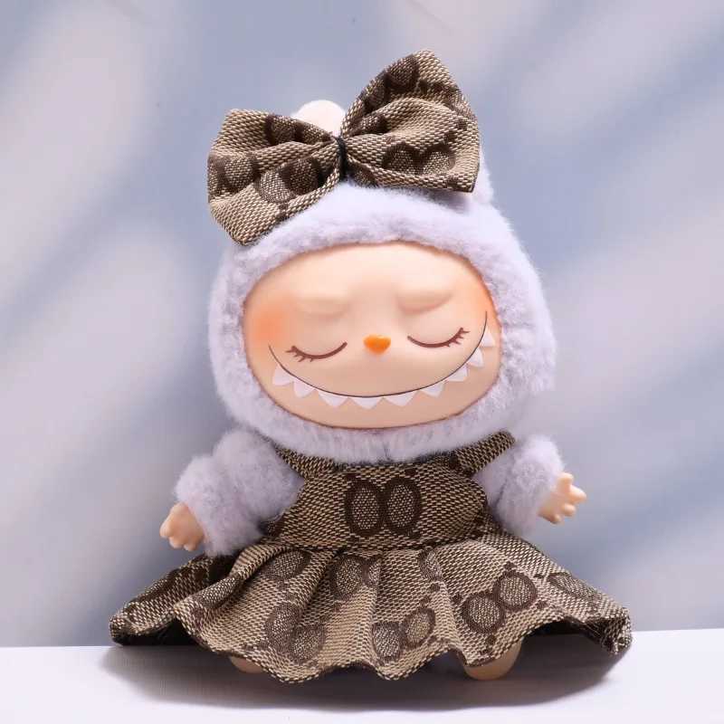 Labubu Dolls Baby Clothes Overalls Highquality Dress The Monster Outfit Accessories Printed Skirt Clothing Gift for Kids C250924