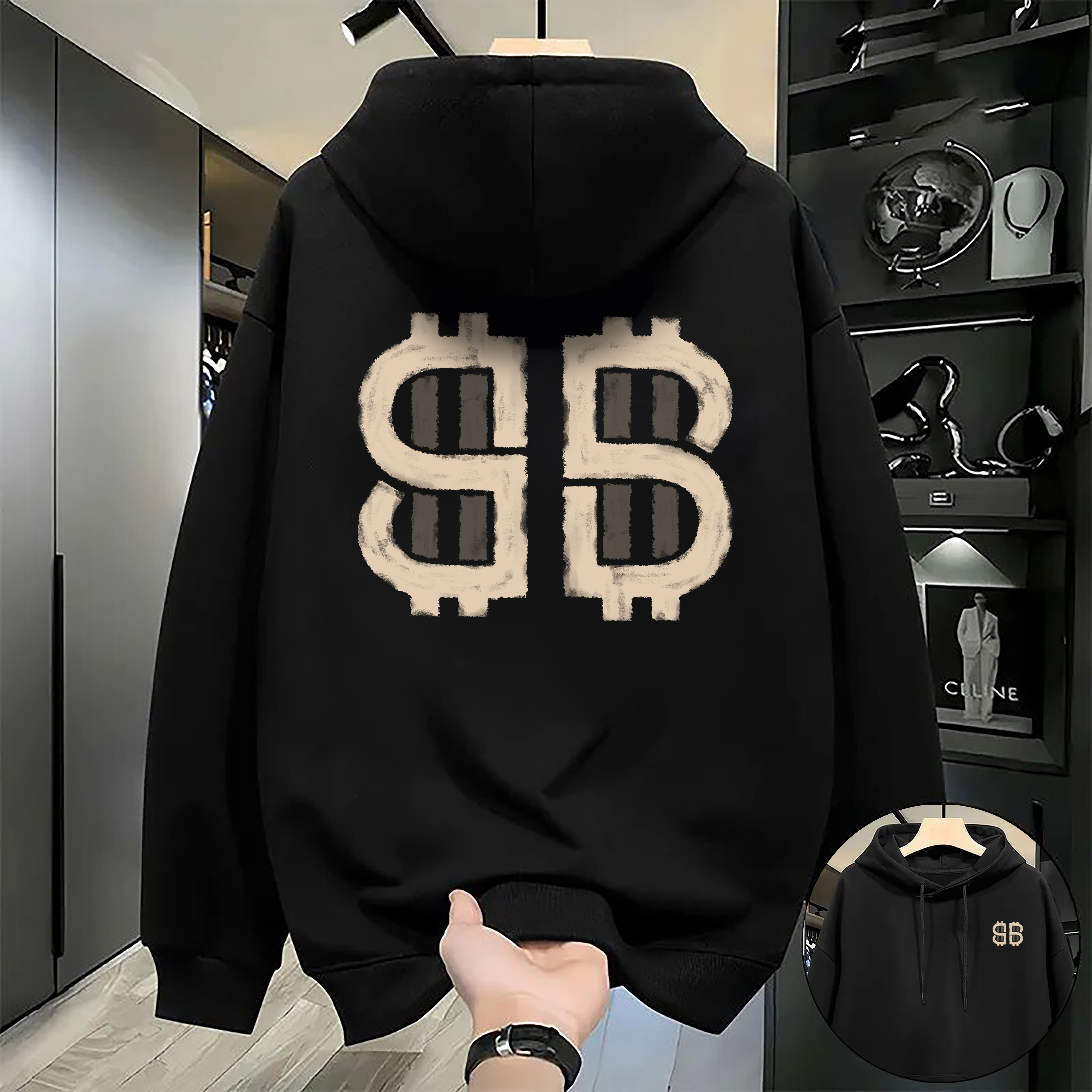 Designer Men's Hoodies Luxury Brands Casual Memories Collection Zip-Up Hoodie Grunge Streetwear Sweatshirt Men Top Goth Oversized Womens Clothing