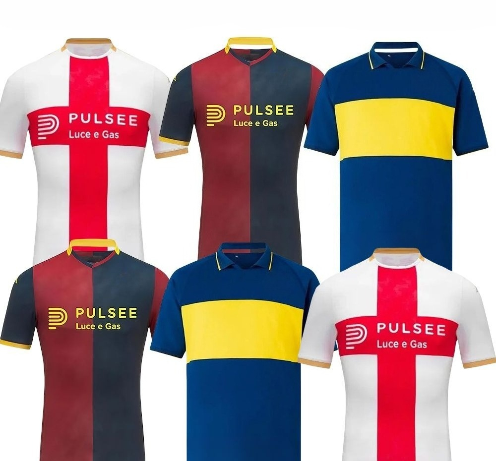 Genoa fc 25 26 FOURTH AWAY SOCCER JERSEYS home FRENDRUP WINTER PINAMONTI MIRETTI VITINHA VASQUEZ 2025 2026 jersey football shirts kids man fan