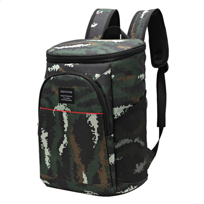 Large mens backpack for lunch and picnic waterproof food bag with bottle opener outdoor womens cooler beer 240910