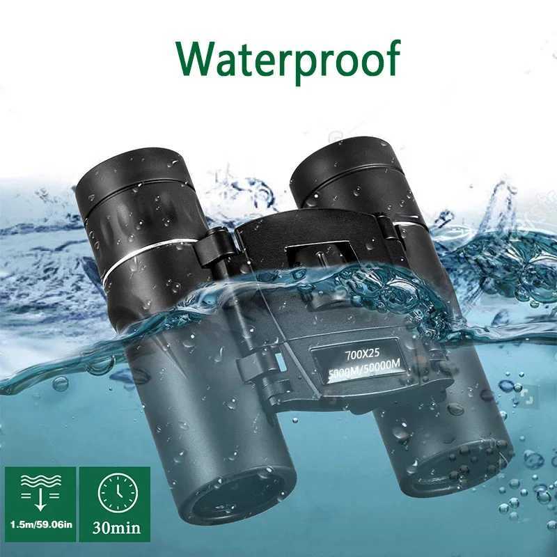 700x25 HD Zoom Portab Powerful Binoculars Long Range 4 Tescope Jumels Folding FMC Binoculars for Hunting Cam Travel Y250924
