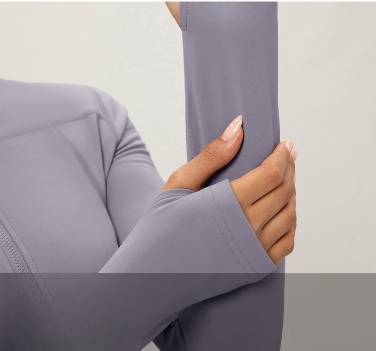 Women's Zipper Yoga Fleece Standing Collar Waist Cinching Slimming Running And Fiess Top Quick Drying Tight Fitting Sports Jacket