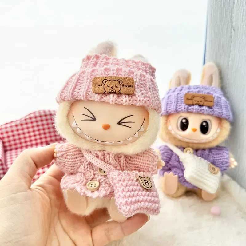 Labubu 17cm Clothes II Idol Dolls Sitting Party The Monster Outfit Accessories Clothing Kids Gift Cute Sweater And Bag YF15D C250924