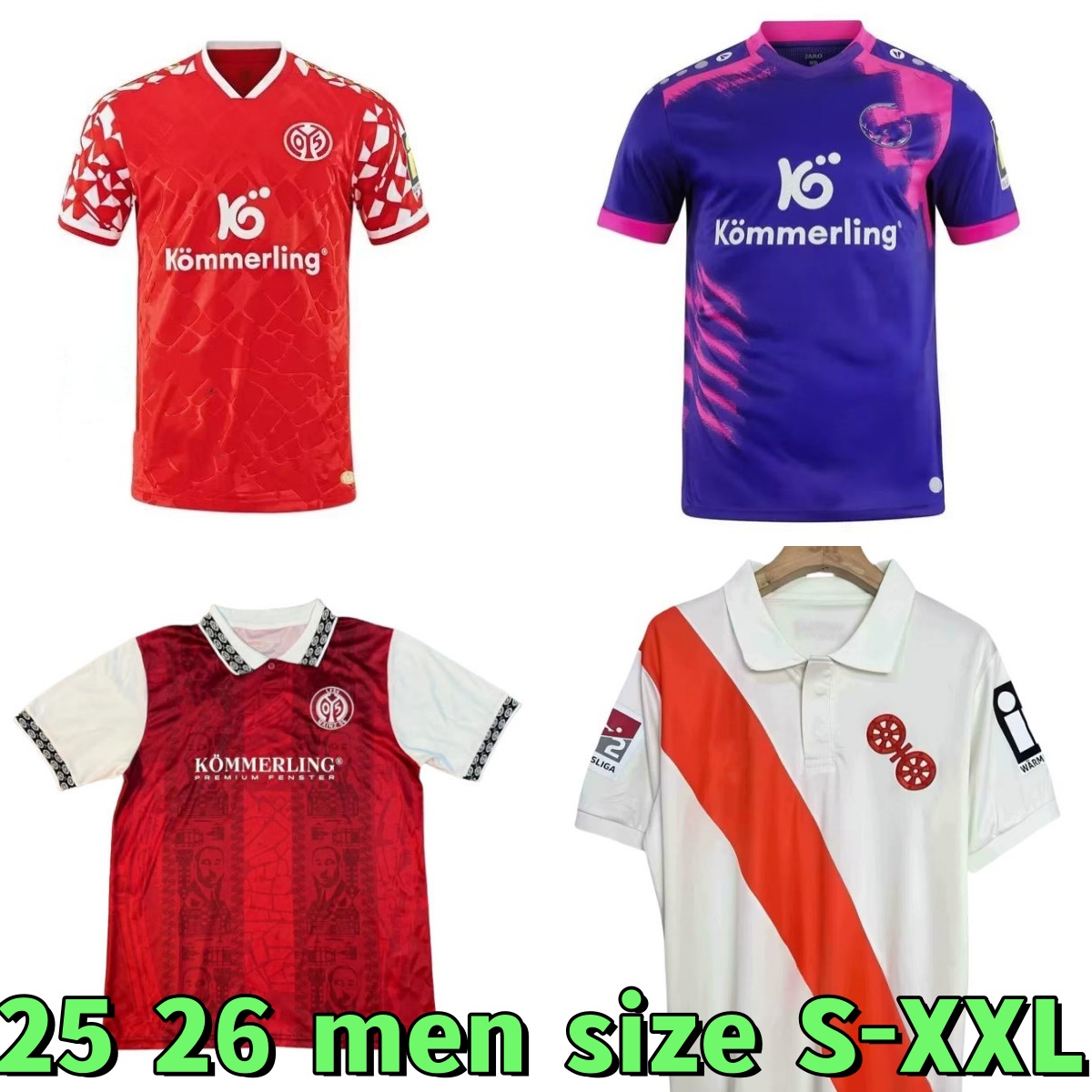 25 26 FSV Mainz 05 special version Mainz 125th Soccer Jersey home red 2025 season soccer jerseys football shirts for men tops tee shirts Mainz Trikot