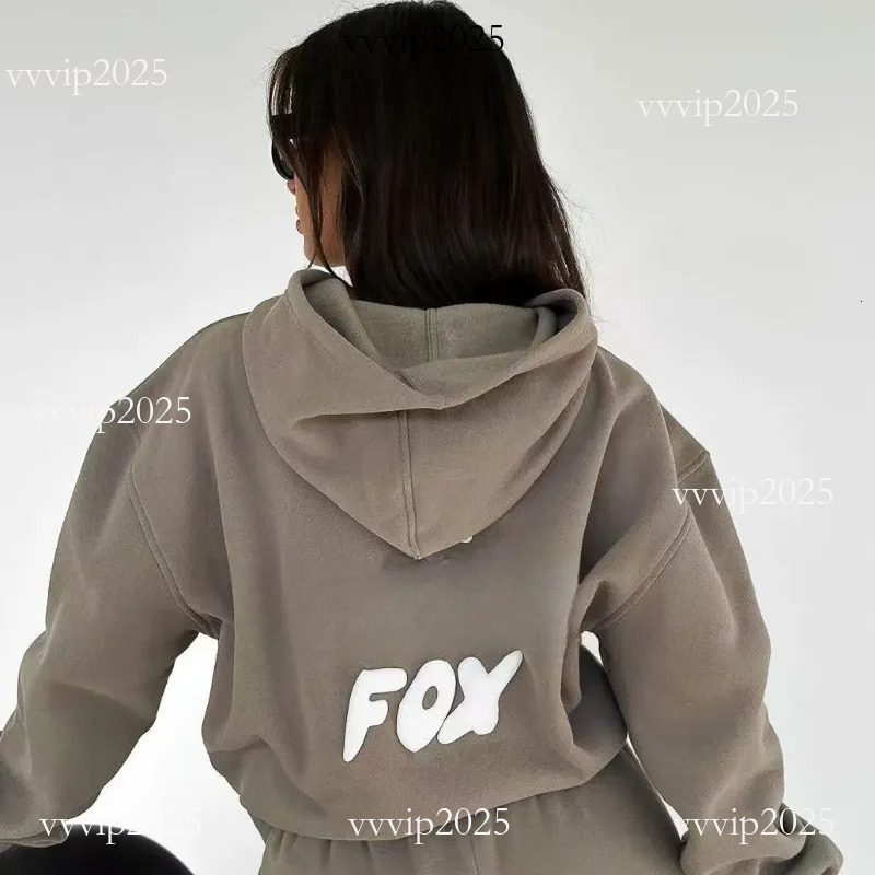 Whitees Fox Hoodies Womens Designer Hoodie Whitefoxset Sweatshirts Ladies Hoodie Set 2 Piece Sports Long Sleeved Cover Hoody Printed Fashion Hoodies a27