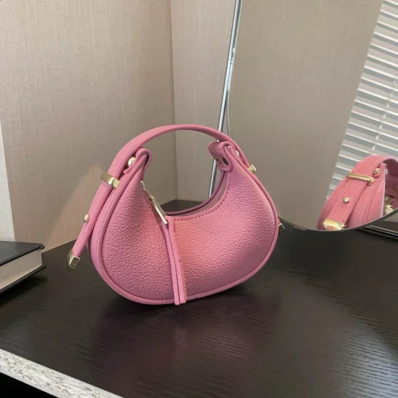 Dumpling Type Interior Comparison Top Handle Bags Solid Casual Selling Womens Zipper Pu Handbag 240817