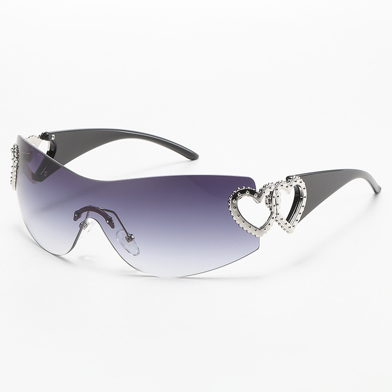 Designer Sunglasses For Women Men Heart Style Sunglasses Fashion Classic Sunglasses Luxury Polarized Goggle Pilot Metal Frame Oversized UV400 Eyewear 