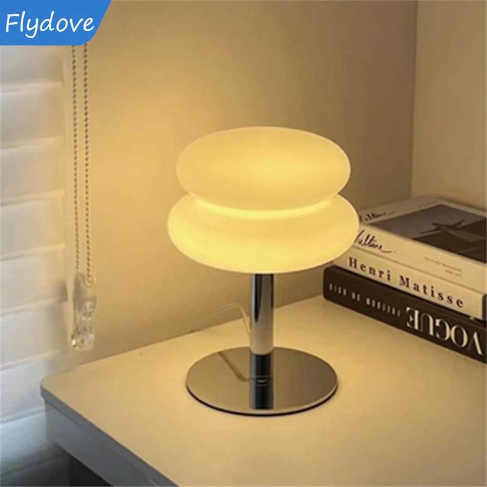 Nordic Mushroom Glass Lamp Bauhaus Trichromatic Dimming Bedside Nightligh Atmosphere Lamps Eye Protection Night Light Desk Lamp C251115