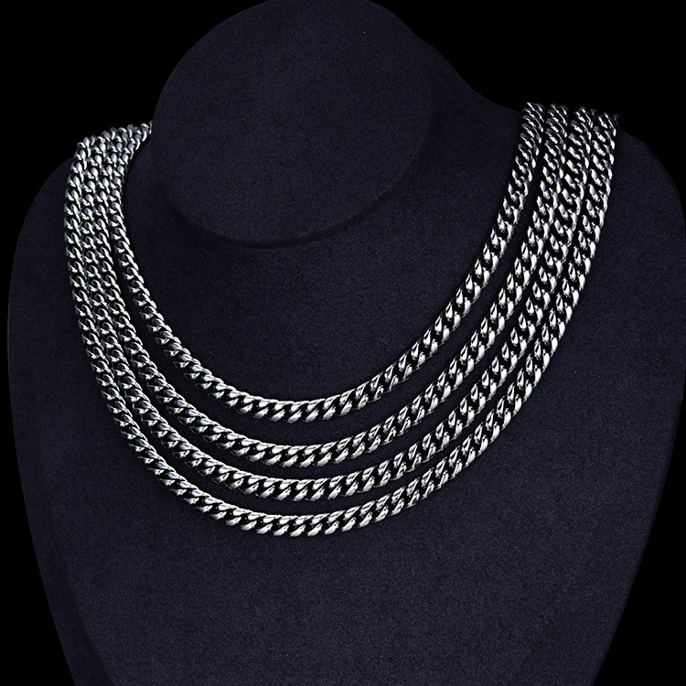 New Trendy Quality Cool Design Men Women Miami Cuban Link Chain Brass Moissanite Main Stone Gold for Hip Hop for Gift