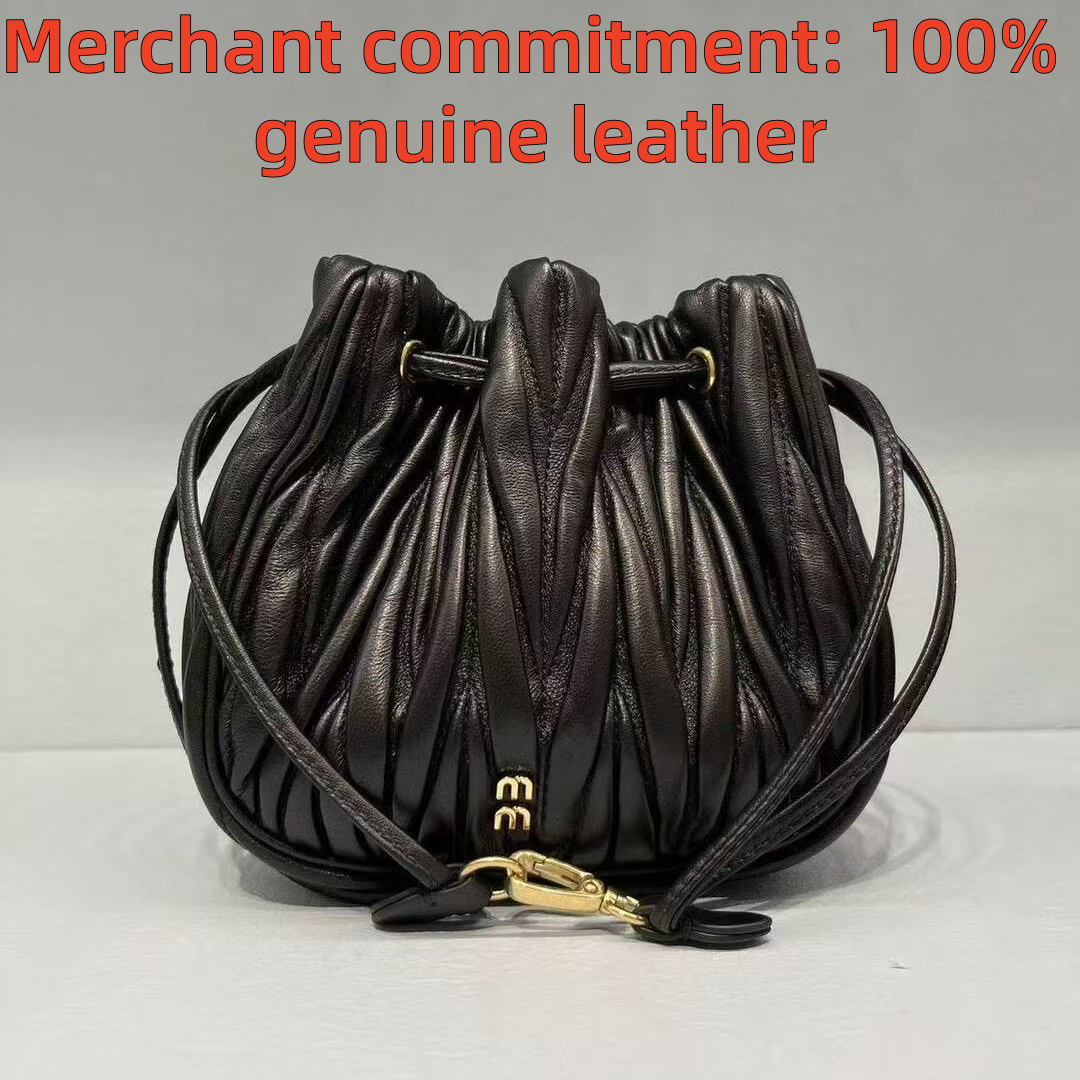 Luxury Designer Matelasse Nappa Real Sheep Leather Pleated Evening Bags Natual Leather Shoulder Bag Designer Classic Hand Bag Lovely Party Purses And Handbags