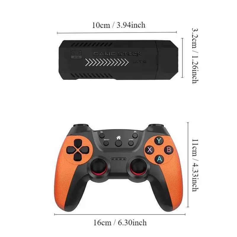 X2 Ultra Video Console 2.4G Double Wireless Controller Game Stick 4K HD Output TV 3D Retro 40 Emulators 128G 40000+ 256GB 60000+ Games For PSP/PS1/N64