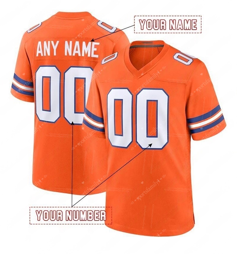 Customized jerseys 10 NIX Manning Football Jersey Patrick Surtain II Jahdae Barron Any Name Number Mens Womens Youth