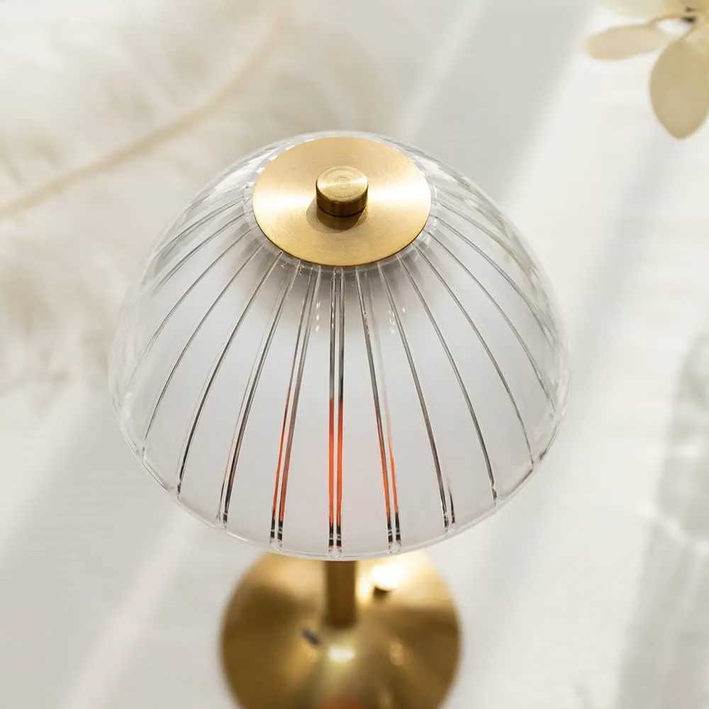 Crystal Table Lamp Trichromatic Dimming Living Room Atmosphere Lamps Eye Protection Night Light Bedroom Cordless Bedside Lamps C251115