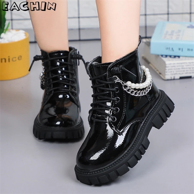 Girls Martin boots childrens bead short boots student shoes childrens waterproof outdoor boots autumn and spring anti slip boots 240903bj