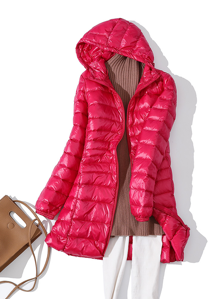 Women Puffer Jackets Ultralight Duck Down Jacket New Autumn Winter Warm Portable Hooded Coat Female Windbreaker Parka Plus Size