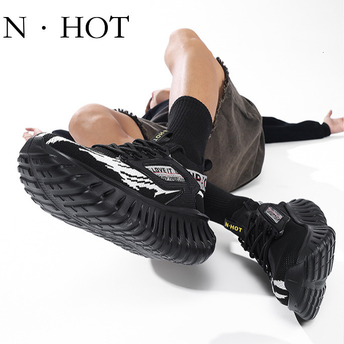 NHOT Designer Luxury Fashion New Flyknit Breathable Lightweight Running Shoes Anti Slip Men's Outdoor Sports Shoes Casual Thick Soled Height Incr