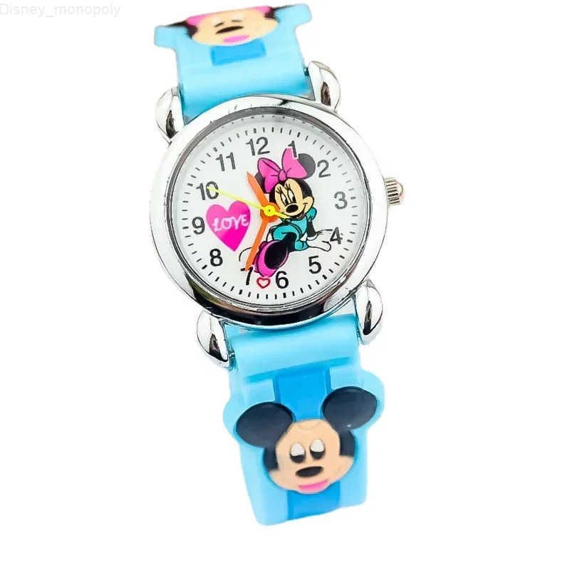 Disney New Mickey Minnie Kids Watches Fashion Cute Cartoon Children Wristwatch 3D Silicone Quartz Watch for Kids Boy Girl Birthday Gift H250924
