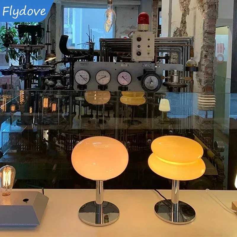 Nordic Mushroom Glass Lamp Bauhaus Trichromatic Dimming Bedside Nightligh Atmosphere Lamps Eye Protection Night Light Desk Lamp C251115