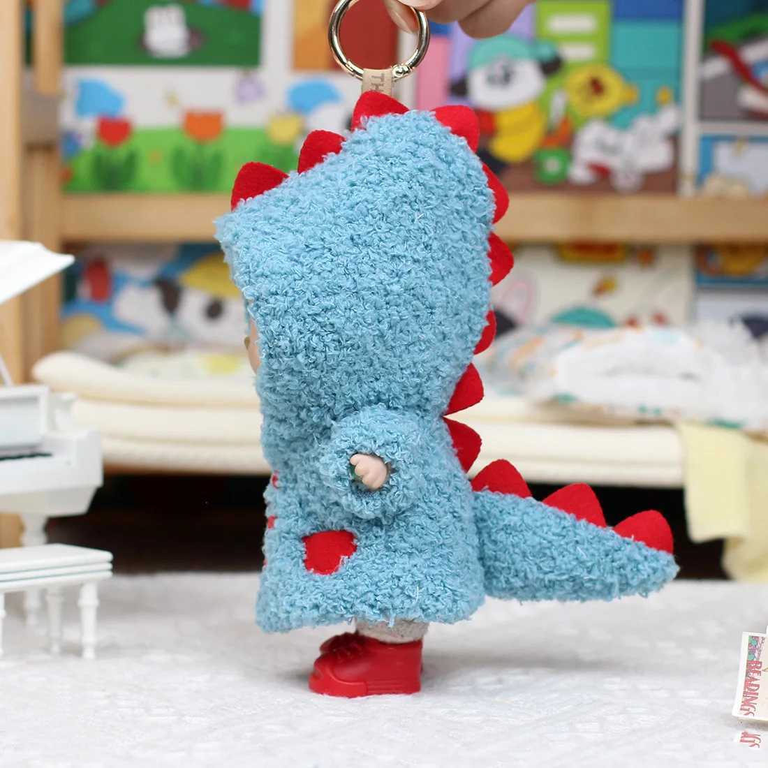 Cute Dinosaur Clothing for Labubu V1VV3 The Monsters Pin 1517CM Doll Clothes Kid Toy Gift Doll Clothes Outfit Accessories C250924