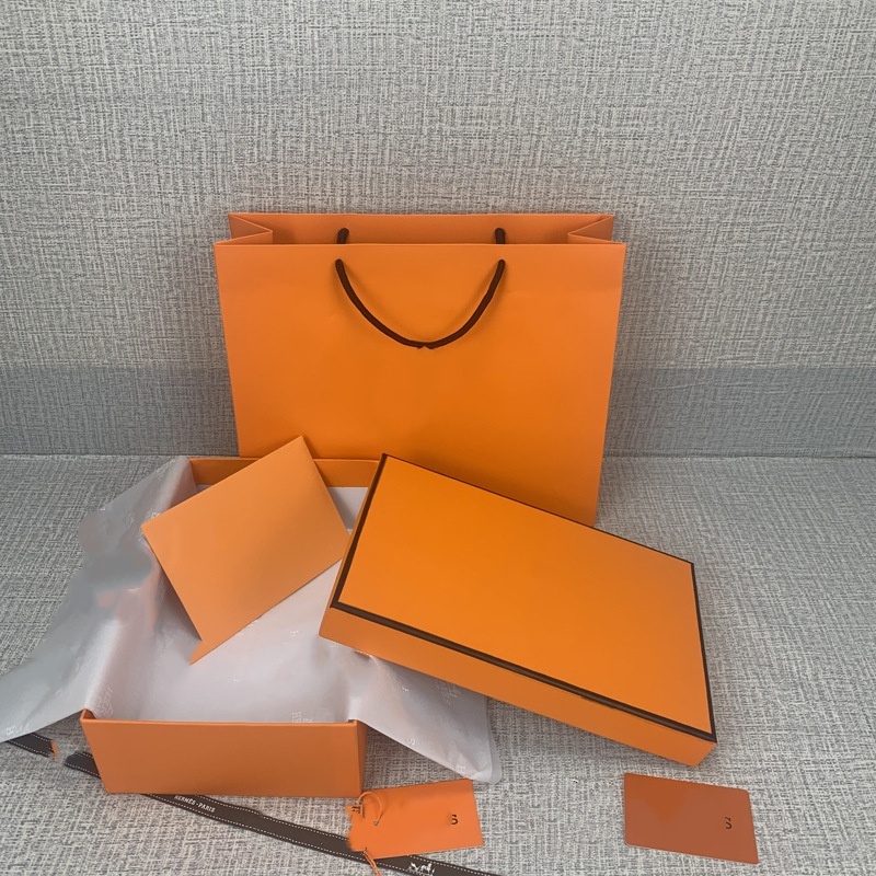 Gift Wrap Wholesale Fashion Large Perfume Box Orange Box Bag Party Activity Wedding Flower Scarf Purse Jewelry Packaging Decoration