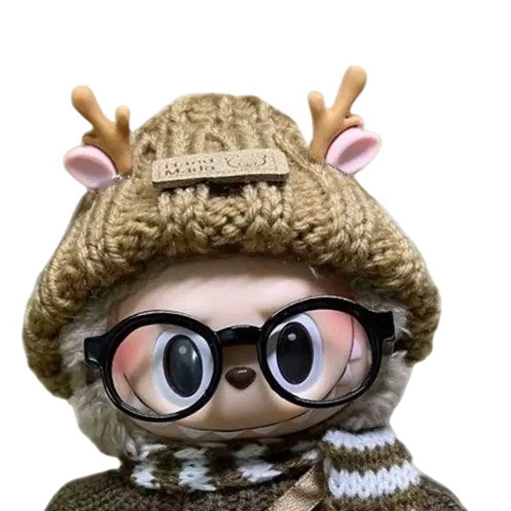 Mini Doll Outfit Cute Plush Sweater Doll Accessory Kawaii Cherry Clothes Cherry Pleated Skirt Hairpin Set for labubu Toy C250924