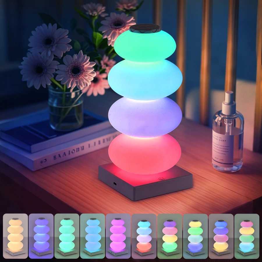Rechargeable RGB Led Night Light Bedroom Table Lamp Party Lighting for Desk Living Room Bar Decor 16 Color Led Strip Lights C251115