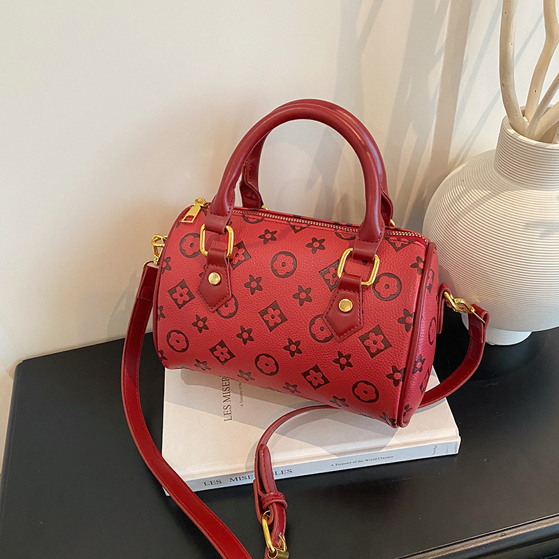 hot free shipping designer bag Summer New Popular Printed Pillow Bag Cross body Stylish Texture Boston Bag for woman