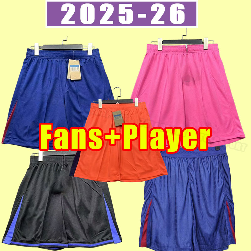 Barcelonaes LEWANDOWSKI soccer shorts AUBA PEDRI ANSU FATI COUTINHO F.DE JONG DEST GAVI ADAMA football pants home away third fans player version RAPHINHA 2025 2026
