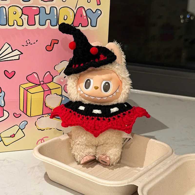 For Labubu Clothes Handwoven Halloween Doll Dress Game Doll Clothes Pumpkin Hat Vinyl Doll Collar Accessories C250924
