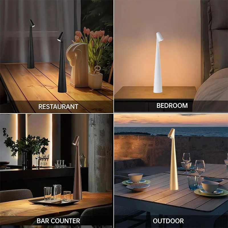 Minimalist LED Desk Lamp for Home Decor Modern ABS Plastic Table Lamp Dimmable Rechargeable Reading Light Living Room Bedroom C251115