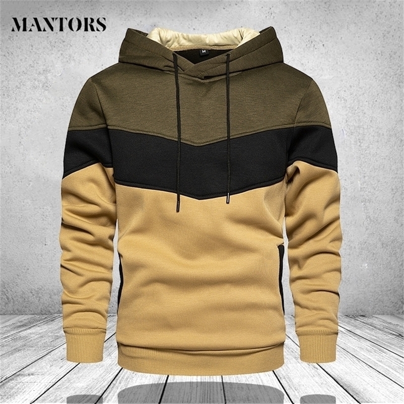 Men Hoodies Sweatshirts Patchwork Autumn Casual Hoodie Male Thick Hoodies Hip Hop Streetwear Hooded Pullover Men Clothing 201126