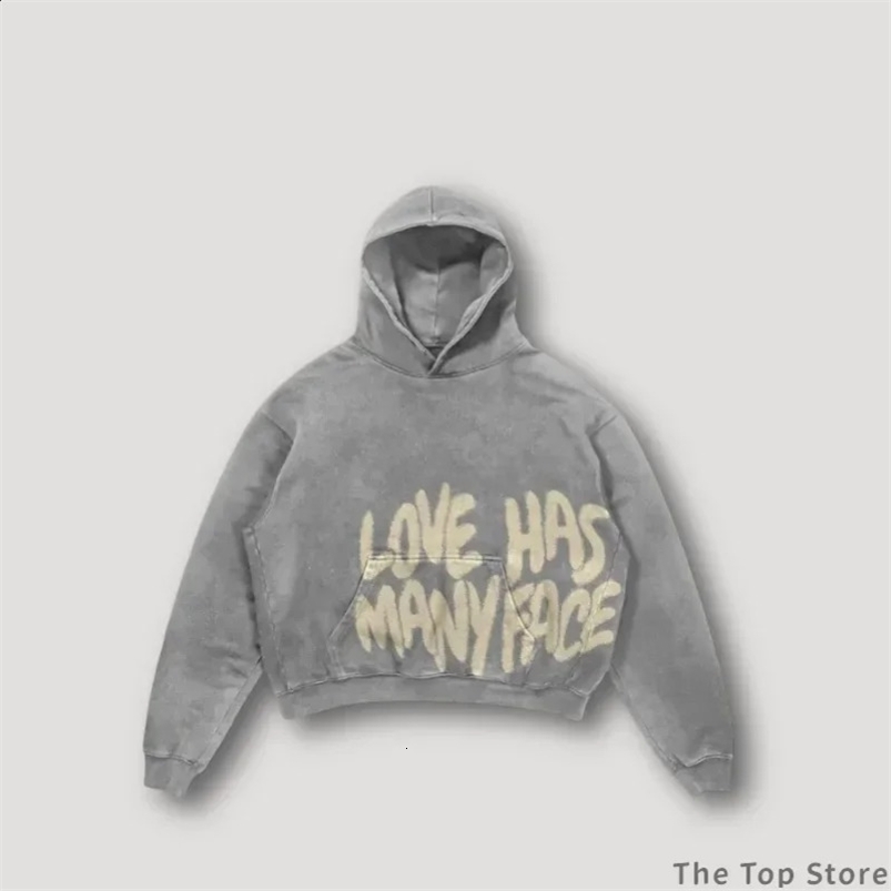 Ultra fine hoodie Y2k Gothic hoodie womens streetwear top Harajuku thick letter printed sportswear garbage clothing mens clothing 250117