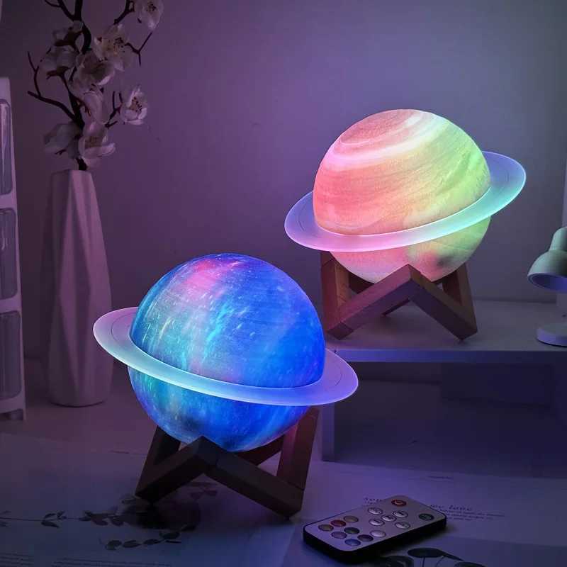 Saturn Ring Bluetooth Speaker Planet Light Desktop Creative Gift Luminous Wireless Ornament Bass Cannon Night Light Speaker C251115