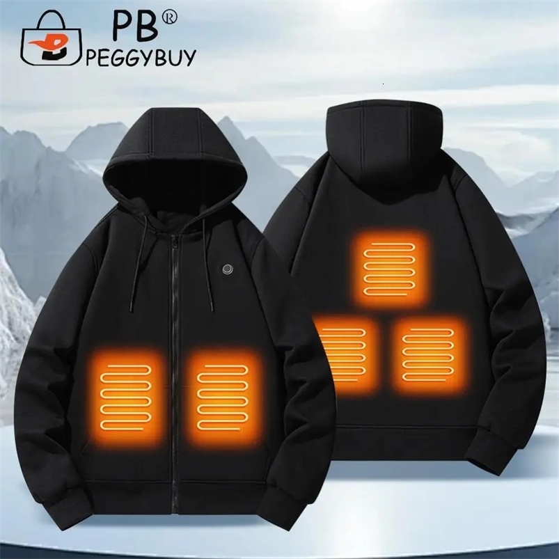 Electric hooded sweatshirt winter casual hooded sweatshirt long sleeved street jacket for men and women 241214