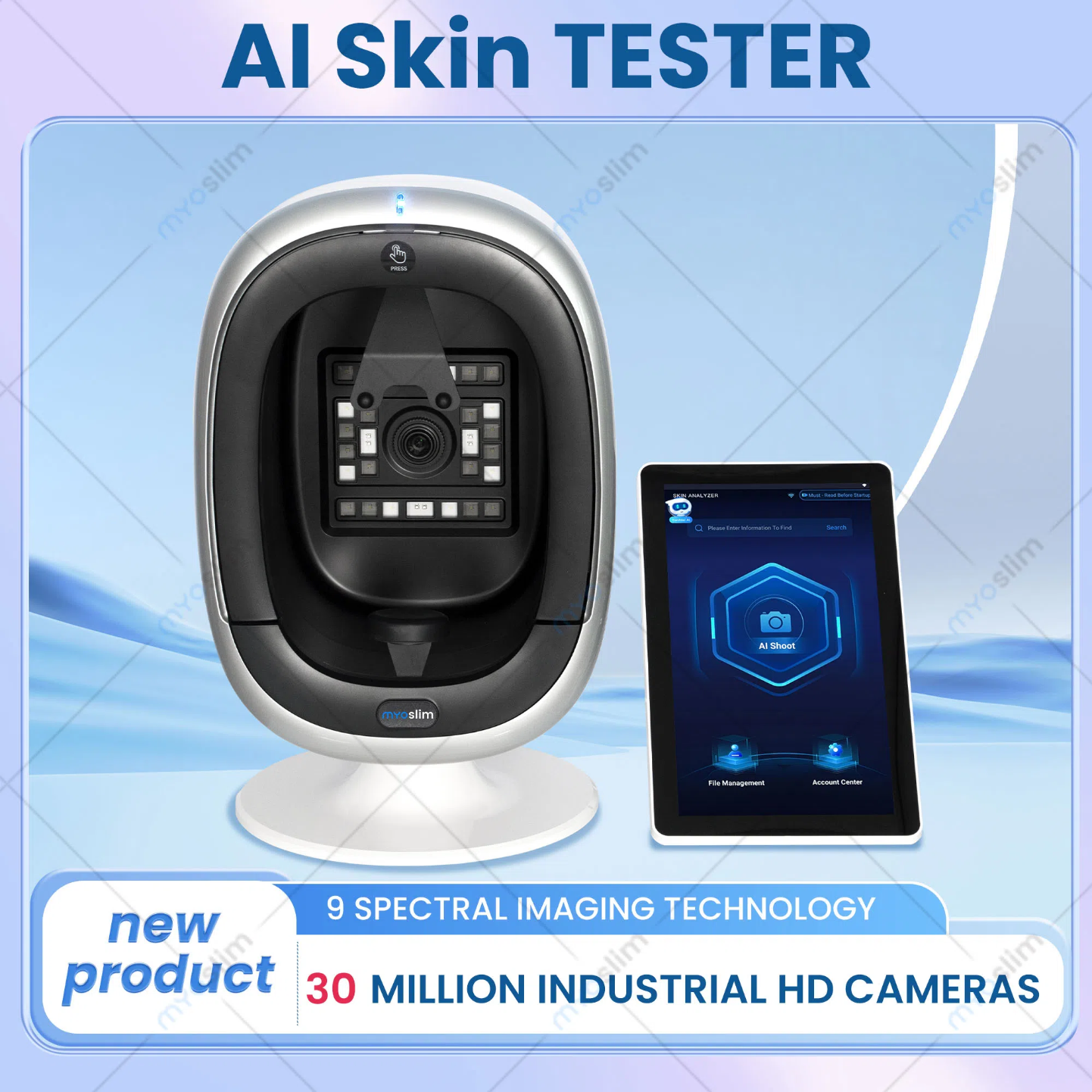 AISIA O1 3D AI Facial Skin Analyzer Detection Skin Problem Diagnosis 8 Spectrum Professional Analysis Beauty Salon Equipment Skin Diagnosis System Sal