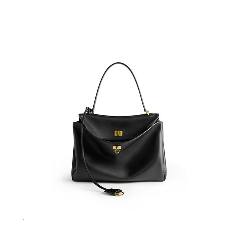 Bag for Women 2025 New Rodeo Bag Large Capacity Commuter Tote Bag B Brand Same Style Handbag Textured Shoulder Bag f6