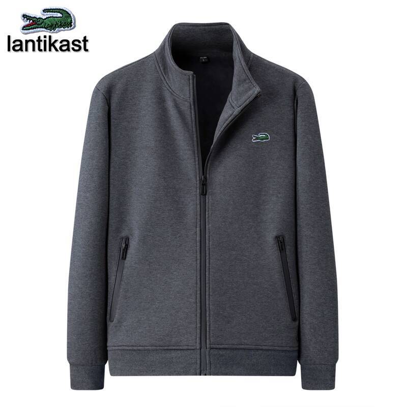 Hooded Jacket Sports Suit, Designer Style High-quality Crocodile Pattern Plus Size Men's Top Autumn And Winter Sportswear Long Sleeved Twopiece S